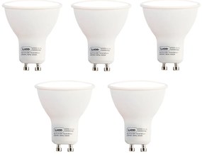 Set di 5 Lampadina LED GU10 8,5W 950lm 3000K