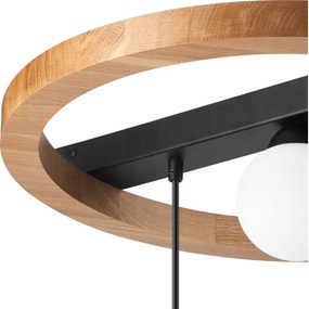 Lampadario a sospensione con filo OTIS 2xG9/5W/230V + 2xE27/15W/230V quercia