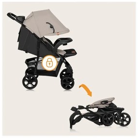 Lionelo - Passeggino EMMA PLUS beige/nero