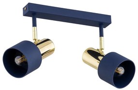 Argon 7113 - Faretto DORIA 2xE27/15W/230V blu/ottone