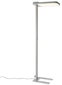 Lampada da terra a luce diurna grigia quadrata con LED e dimmer - Guzo