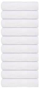 Asciugamani Doccia 10 Pz Bianchi 70x140 Cm 360 G/m² 100% Cotone /
