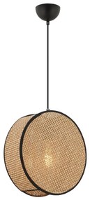 Lampada a sospensione con cavo BIG DRUM 1xE27/60W/230V marrone/nero