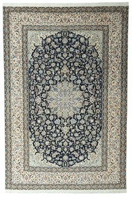 Nain Tappeto 270x400 Blu (Iran) Annodato A Mano