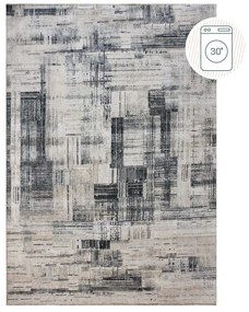 Tappeto grigio lavabile 152x230 cm Silas Abstract – Flair Rugs