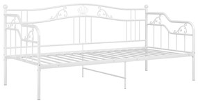 Telaio divano letto bianco in metallo 90x200 cm