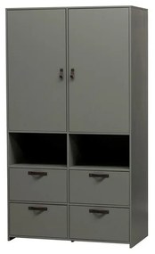 Armadio in pino grigio-verde 103x185 cm Stage - vtwonen