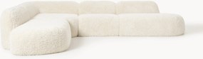 Divano angolare componibile XL in teddy Wolke