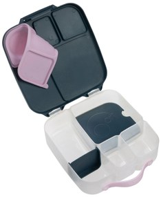 Box porta merenda grande – indaco/rosa