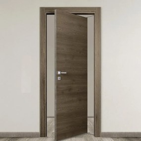 Porta interna rototraslante Almond in legno colore avena, L 80 x H 210 cm, apertura reversibile