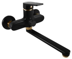 RAV Slezák CO153.5CMATZ - Miscelatore per vasca COLORADO nero/oro