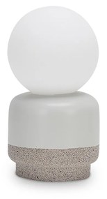 Lumetto Contemporaneo Cream Ceramica Bianco 1 Luce G9 15W 3000K Ip20