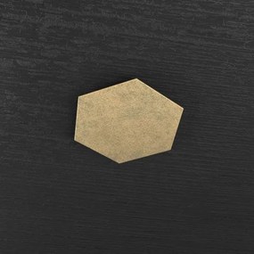 Hexagon applique-plafoniera decorativo foglia oro 1142-1d-fo