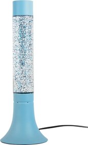 Lampada da tavolo blu con paralume in vetro (altezza totale 37,5 cm) Astro Glittler – Leitmotiv