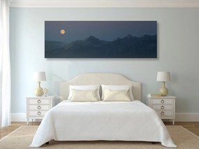 Quadro su tela – Luna piena sopra le montagne