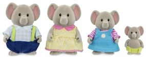 Li'l Woodzeez - Set di miniature OLIPHANT famiglia di elefanti