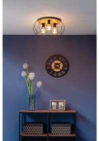 Plafoniera scandinavo Plafoniera scandinavo Cesare 3 x E27 nero IP20, 3XE27