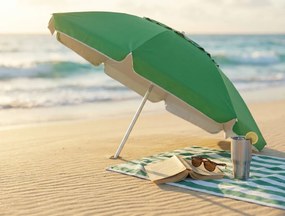 ombrellone da spiaggia in alluminio tondo