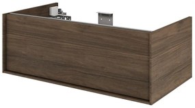 Mobile da bagno sotto lavabo SENSEA Neo Frame noce satinato L 90 x H 32 x P 48 cm 1 cassetto, lavabo non incluso