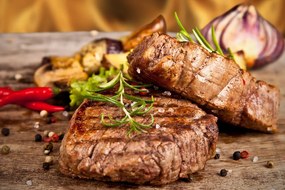 Stampa su tela – Bistecca di manzo alla griglia