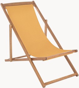 Set di 4 lettini da giardino in legno di acacia regolabili Noemi