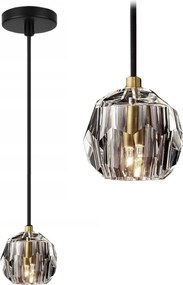 LAMPADA DA SOFFITTO CRISTALLO BLACK  APP586-1CP