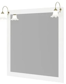 Specchio con illuminazione integrata bagno rettangolare ROMANTICA H 105 x P 1.6 cm bianco