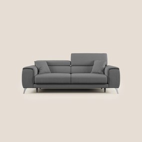 Fusion divano con sedute allungabili in tessuto smacchiabile T05 antracite