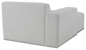 Modulo divano bianco in tessuto bouclé (angolo sinistro) Roxy - Scandic