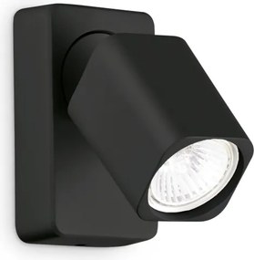 Ideal Lux - Faretto da parete LED RUDY 1xGU10/7W/230V CRI 90 nero