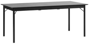 Tavolo da pranzo nero 95x180 cm Savona - Unique Furniture