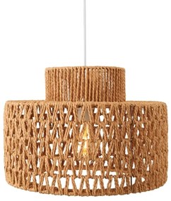 MAXLIGHT P0587 - Lampadario a sospensione con filo RAFFLE 1xE27/15W/230V diametro 40 cm marrone