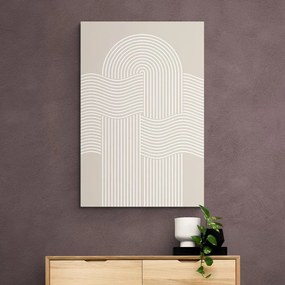 Quadro su tela – Arcobaleno sabbia alla moda Mid-Century