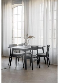 Tavolo da pranzo nero , 140 x 90 cm Lotta - Rowico