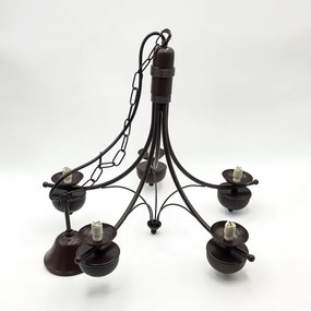 Brilagi - LED Lampadario a sospensione con catena COTTAGE 5xG9/40W/230V quercia/bianco