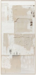 Quadro su tela incorniciato dipinto a mano Almond