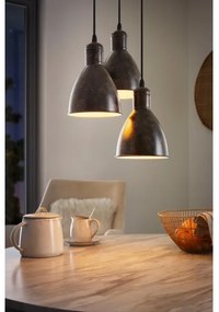 Eglo 49493 - Lampadario PRIDDY 1 3xE27/60W/230V