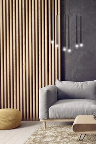 Lampadario a sospensione SELTER 6 BLACK