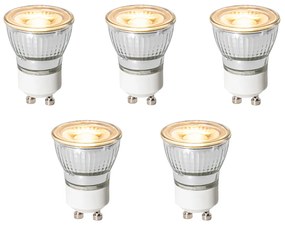 Set di 5 lampadine LED GU10 dimmerabili a 3 livelli 35mm 4W 220 lm 2700K