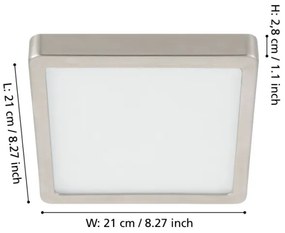 Eglo 900594 - Plafoniera LED dimmerabile FUEVA LED/17W/230V cromo