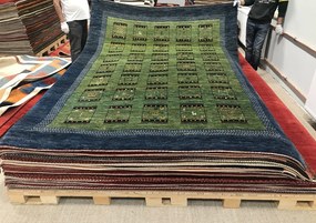 Loribaft Tappeto 300x210 Verde (Iran) Annodato A Mano