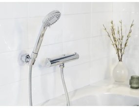 WENKO 24918100 - Doccetta BASIC LINE 9,5x9,5 cm cromo lucido/argento