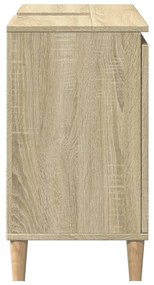 Armadietto da bagno rovere sonoma 65x33x60 cm legno multistrato