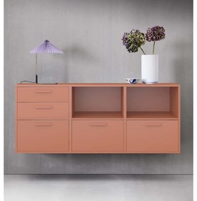 Cassettiera a muro rosso mattone Keep by Hammel - Hammel Furniture