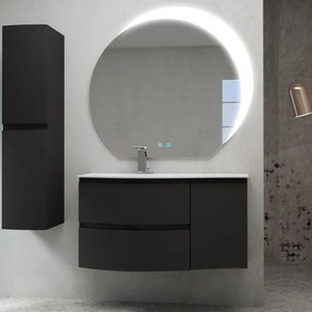 Colonna per mobile bagno Vague BADEN HAUS 2 ante P 38 x L 30 x H 130 cm grafite