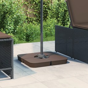 Set Base Per Ombrellone 4 Pz Con Supporto A Croce 100 Kg Pp /