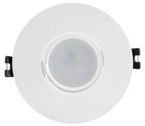 Faretto da Incasso Orientabile Foro Ø75-80mm Bianco