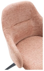 Set di sedie da pranzo marrone chiaro in imbottito con braccioli 2 pz Tamara – Marckeric