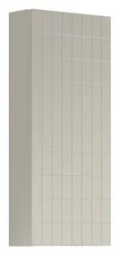 Pensile bagno Pixel laccato opaco grigio pastello, 1 anta apertura da destra e sinistra P 17 x L 30 x H 80 cm