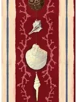 Mindthegap Carta da parati Coquillage - Red/ White/ Blue